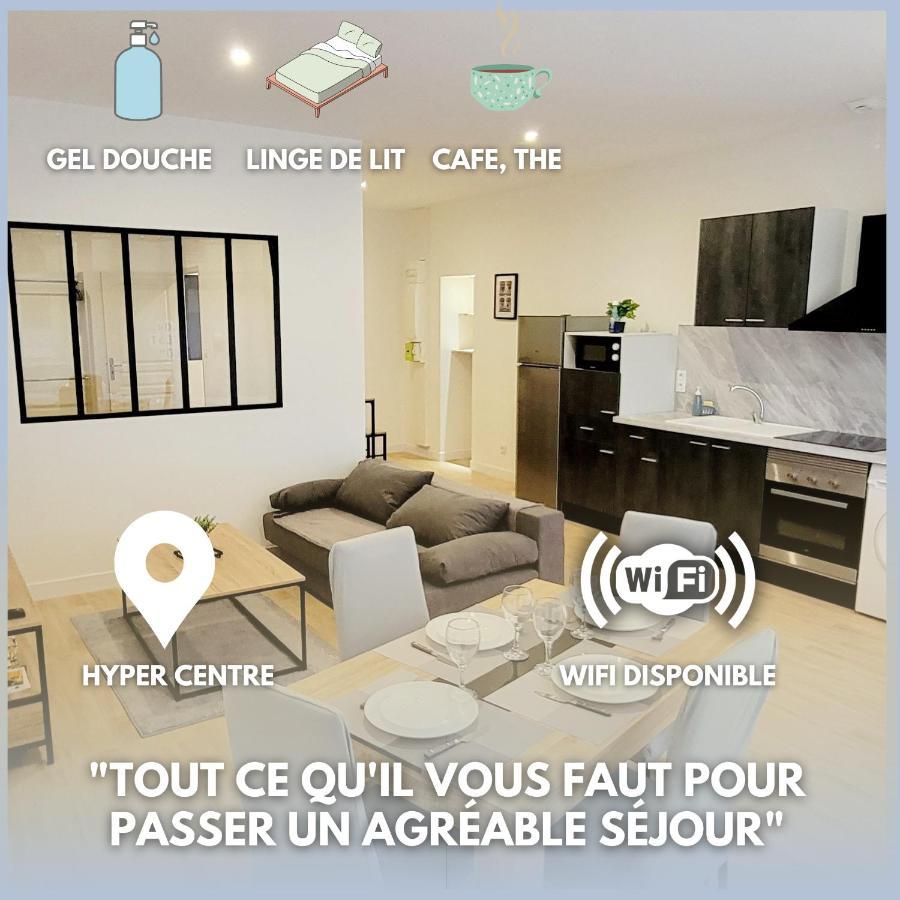 Le Wlerick 2 - Hyper Centre - Au Calme - Wifi Apartment Mont-de-Marsan Bagian luar foto